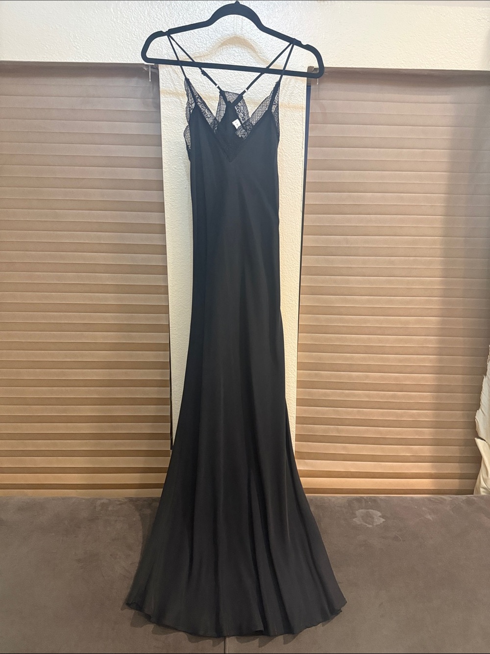 lovestitch Black Lace Trim Slip Chemise